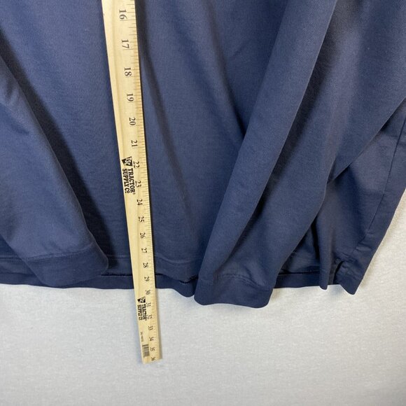 Cutter & Buck Shirt Mens XXL Navy Blue Performance DryTec Long Sleeve Golf Polo - Picture 5 of 13